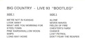 Live 93 Tracklist Insert