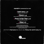Tracks from Without The Aid Of A Safety Net (Live) (Promo) Rear Cover