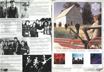 Driving To Damscus - The Final Fling Tribute Concert Programme Pages 18 & 19