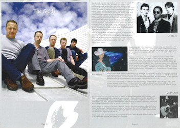 Stuart Adamson Tribute Concert Programme Pages 10 & 11
