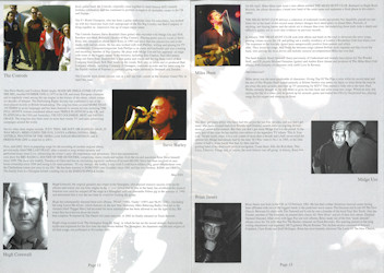 Stuart Adamson Tribute Concert Programme Pages 12 & 13