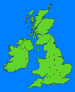 BC Map of Fans - Great Britain
