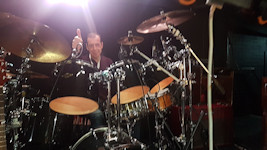Mark behind his drums