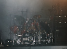 Mark behind his drum kit