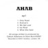 Ahab - EP1 Info Sheet Rear