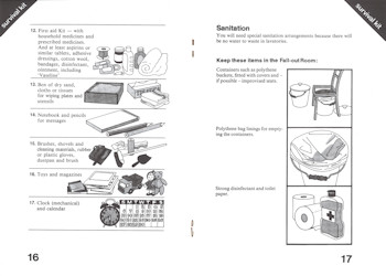 Protect and Survive Booklet Pages 16 & 17