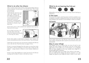 Protect and Survive Booklet Pages 20 & 21