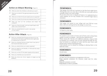 Protect and Survive Booklet Pages 26 & 27