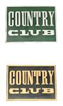 Country Club badges (19x26mm)