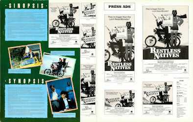 Restless Natives Promo Booklet Pages 4 & 5