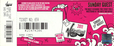 V Festival 2011 Ticket